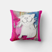 Very Good News Cat クッション (正面)