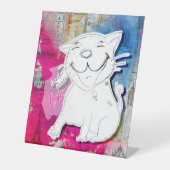 Very Good News Cat 台座サイン (正面)