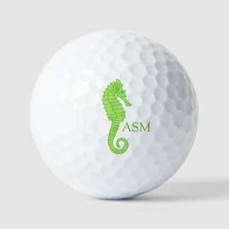Very Green Seahorse Golf Balls ゴルフボール