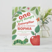 Very Hungry Caterpillar Birthday 招待状 (スタンド正面)