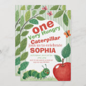 Very Hungry Caterpillar Birthday 招待状 (正面/裏面)