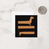 Very long Dachshund funny ノートカード (正面/裏面インサイチュ)