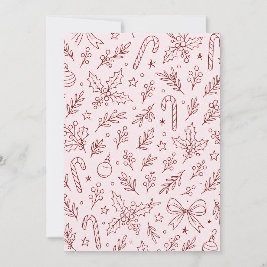 Very Merry Birthday Bash | Christmas Party 招待状 (裏面)