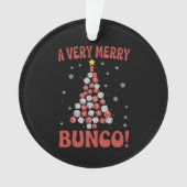 Very Merry Bunco Christmas Tree Dice Game Night オーナメント (正面)