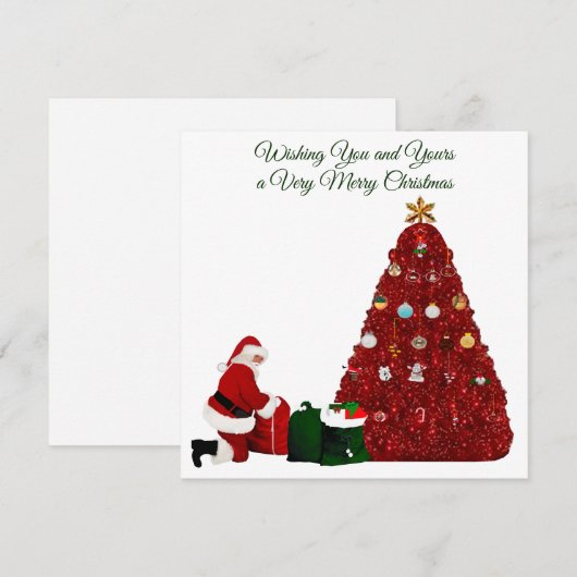 Very Merry Christmas Card シーズンカード (正面/裏面)