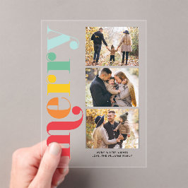 "Very Merry" Christmas Gallery of 3 Photos アクリル招待状