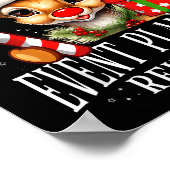 Very Merry Event Planner Reindeer Matching Christm ポスター (角)