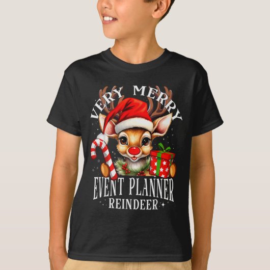 Very Merry Event Planner Reindeer Matching Christm Tシャツ (正面)