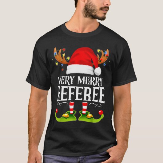 Very Merry X-mas Referee Matching Christmas  Tシャツ (正面)
