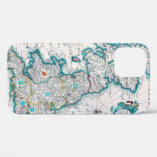Very Old Antique Map of Britannia Case-Mate iPhone iPhoneケース (裏面 (横))