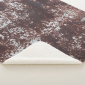 Very old rusted sheet iron. Textured metal surface シェルパブランケット (3/4)