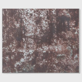 Very old rusted sheet iron. Textured metal surface ラッピングペーパー (フラット)