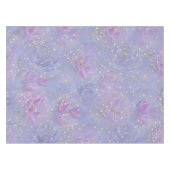 Very-peri Waterカラー、バラ、チューリップ テーブルクロス (正面(横))