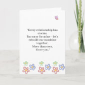 very Relationship Faces Storms Love Quote カード (正面)