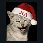 Very Santa おもしろい Cat Laugh Photo Christmas ポスター<br><div class="desc">サンタ猫のメリー笑い写真の魅力的クリスマスのポスターでおもしろいあなたの休日の季節を明るく。大きな笑わされるスマイルにサンタ帽をかぶった可愛い猫が登場するデコ作品。猫を愛する友人にtouchのウィムジーを持って帰るか、プレゼントする。このクリスマスに喜びを広めるのに最適！</div>