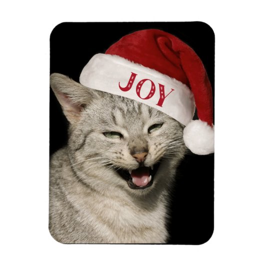 Very Santa おもしろい Cat Laugh Photo Christmas マグネット (縦)