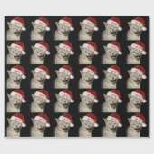 Very Santa おもしろい Cat Laugh Photo Christmas ラッピングペーパー (フラット)