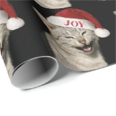 Very Santa おもしろい Cat Laugh Photo Christmas ラッピングペーパー (ロールコーナー)