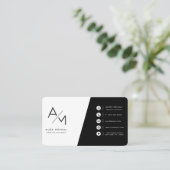 very simple minimalist  名刺 (スタンド正面)