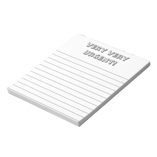 Very, very urgent! Custom, fun notepad ノートパッド (回転)