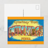 Very Vintage Pittsburgh Greeting Postcard ポストカード (正面/裏面)