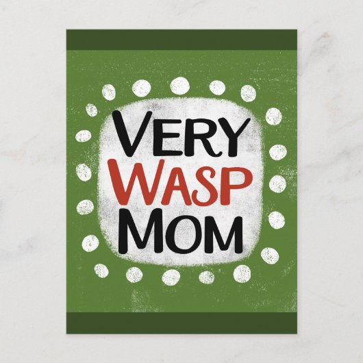 Very Wasp Momはがき ポストカード (正面)