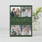 Very Wedded Holiday Newlywed Multi Photo Green シーズンカード (スタンド正面)