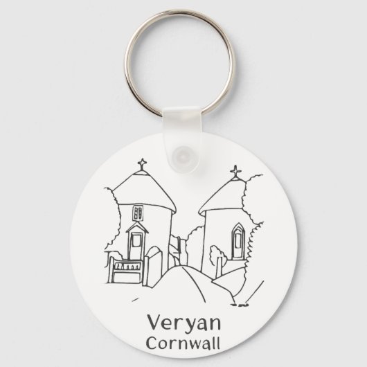 Veryan Roundhouses Keyring キーホルダー (正面)