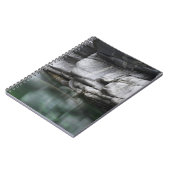 Verzascaの川による円形にされた石の崖 ノートブック (左側)