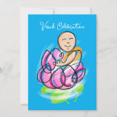 Vesak Lotus Monk Zen 招待状 (正面)