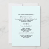 Vesak Lotus Monk Zen 招待状 (裏面)