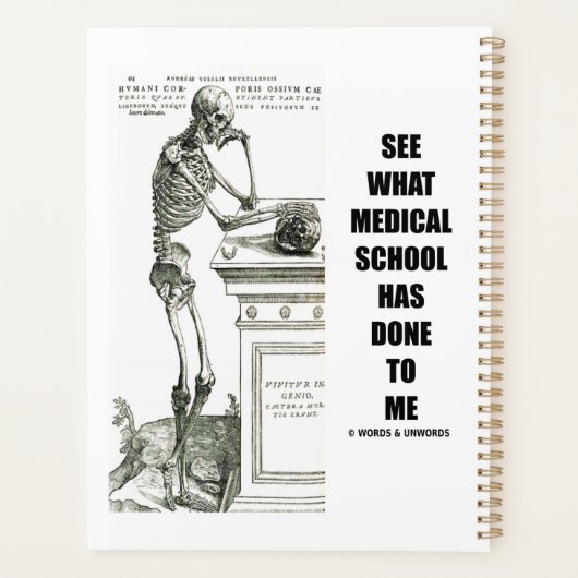 Vesaliusの医学部の様子を見る プランナー手帳 (裏面)