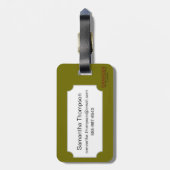 Vesalius: 骨格システム ラゲッジタグ (裏面縦)