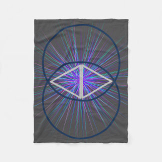 Vesica Pisces with Starburst Fleece Blanket フリースブランケット