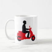 Vespa scooter コーヒーマグカップ (左)