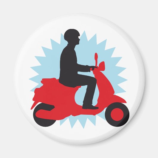 Vespa scooter マグネット (正面)