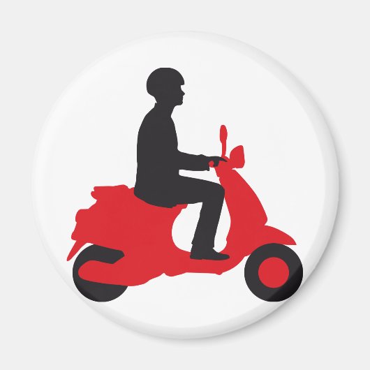 Vespa scooter マグネット (正面)