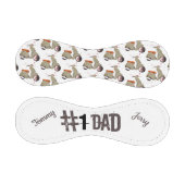 Vespa/Scooter #1パパ+名前 野球ボール (パネル)