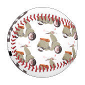 Vespa/Scooter #1パパ+名前 野球ボール (正面左)