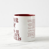 Vespasianの第2ローマ軍隊のペガソスのコーヒー・マグ ツートーンマグカップ (中央)