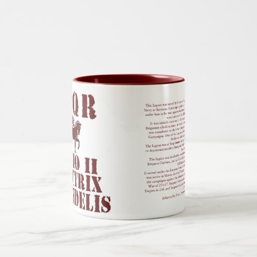 Vespasianの第2ローマ軍隊のペガソスのコーヒー・マグ ツートーンマグカップ (中央)