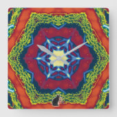 Vesper Kaleidoscope スクエア壁時計 (正面)