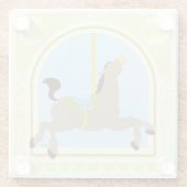 Vess 6月エリカ著回転木馬の馬 ガラスコースター (裏面)