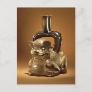 Vessel with puma, Chavin Culture, c.90 BC ポストカード
