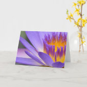 Vestaの青い挨拶状 カード (黄色い花)