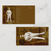 Vesta Tilley 名刺 (正面/裏面)