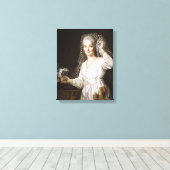 Vestalヴァージンとして若い女性のポートレート キャンバスプリント (インサイチュ (ウッドフロア))