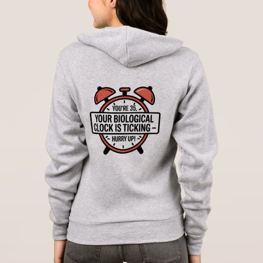 Veste À Capuche 35th Birthday – Funny Biological C パーカ (裏面)