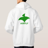 Veste à Capuche Blanc Pour Hommes (Airfly) Green パーカ (裏面)