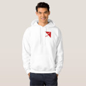 VESTE A CAPUCHE BLANCHE DESIGN DORTMUND ALLEMAGNE パーカ (正面フル)